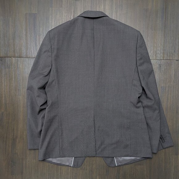 Banana Republic | Elegant Dark Brown/Charcoal Blazer | 100% Wool Shell - Picture 2 of 7